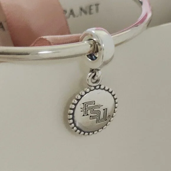 Pandora Florida State Seminoles Dangle Charm S925 Silver with box - Picture 3 of 7
